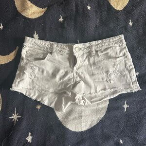 Wet Seal White Jean Shorts